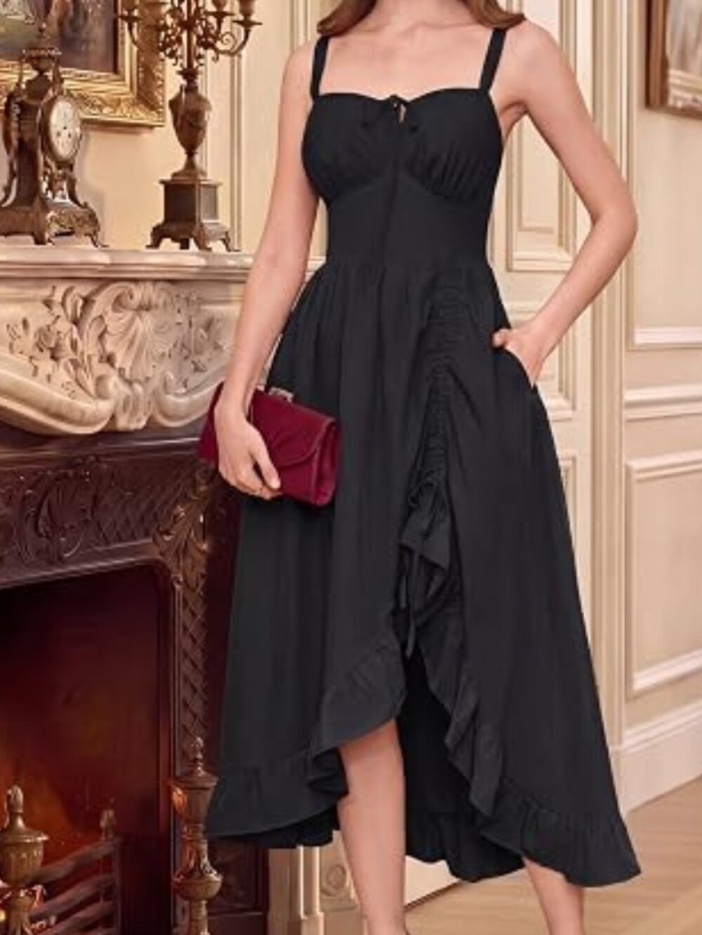 Women Renaissance Corset Dress Flowy Gothic Sundress